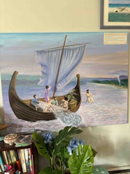 The Miraculous Catch of Fish (or similar biblical scene) by Mary Chesney