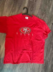 San Francisco 49ers Embroidered Logo Red T-Shirt