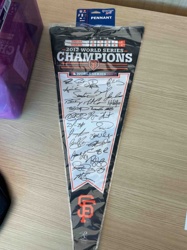 2012 San Francisco Giants World Series Champions Pennant with Facsimile Signatures