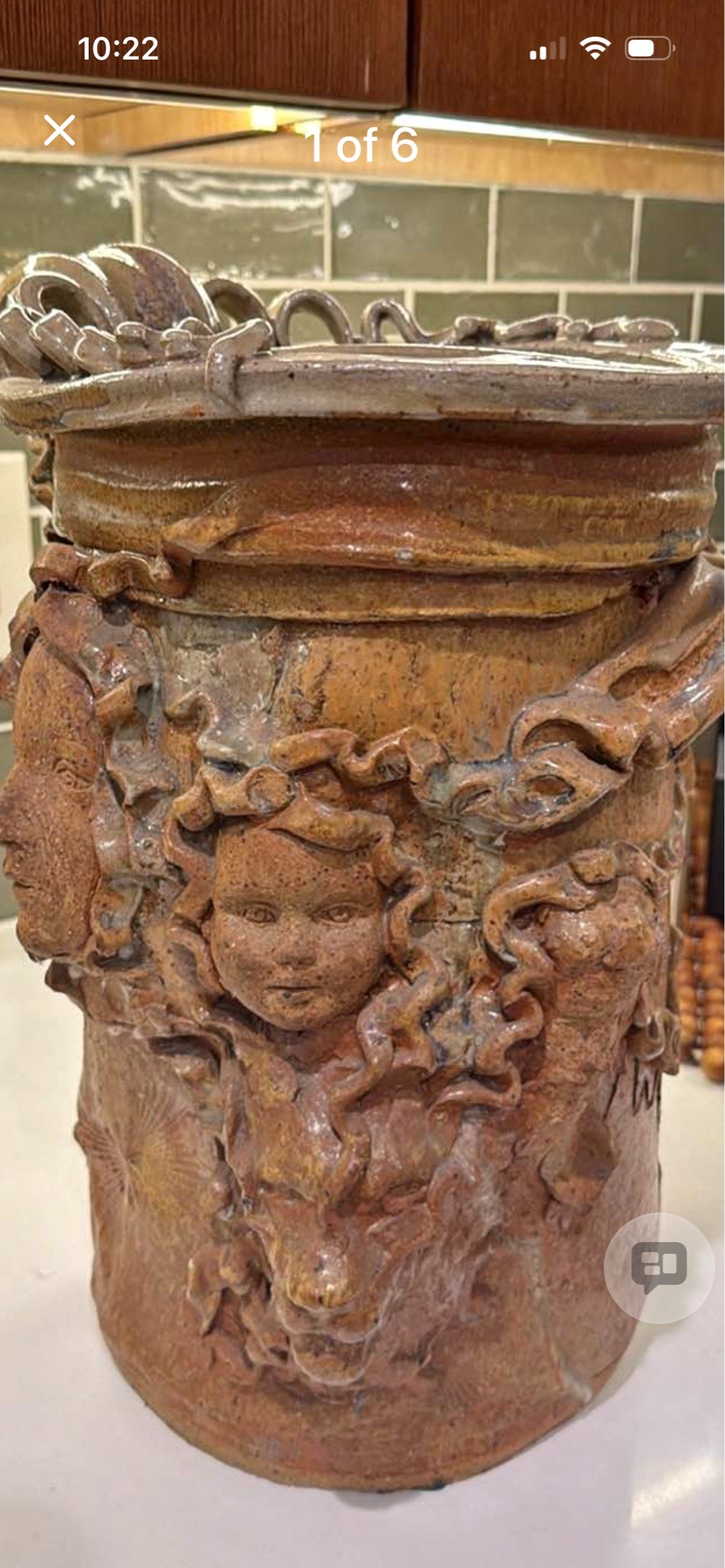 Submitted photo of Handmade ceramic sculptural vessel