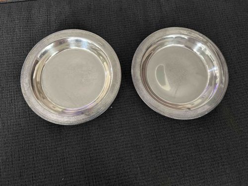 Pair of Small Decorative Metallic Dishes