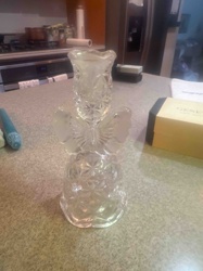 Pressed Glass Angel Figurine/Vase