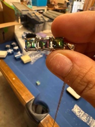Sterling Silver Multi-Stone Pendant