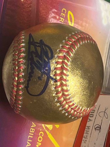 Bartolo Colón Autographed Gold Baseball