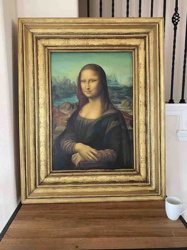 Framed Mona Lisa Reproduction Painting
