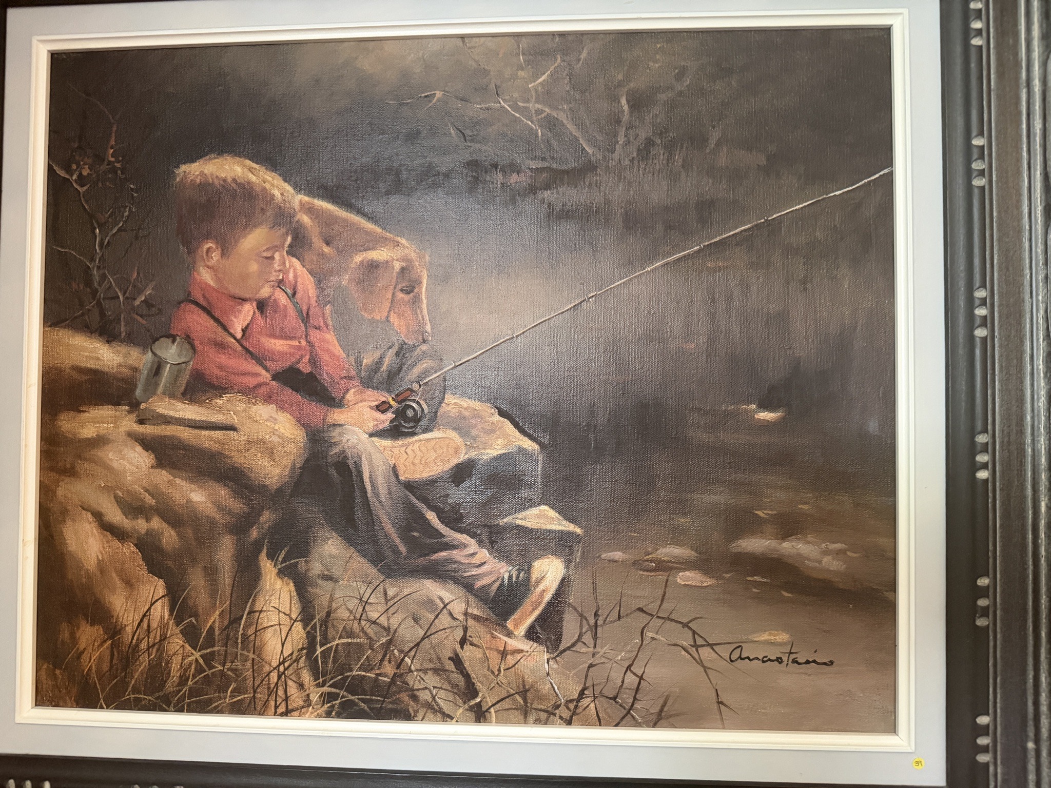 Submitted photo of Oil painting on canvas signed 'Anastasio'
