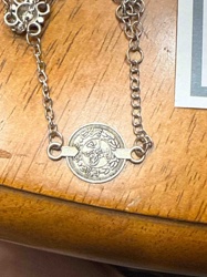 Vintage Coin-Style Medallion Chain Bracelet