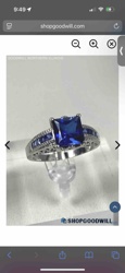 White Gold and Sapphire Cocktail Ring