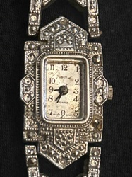 Patsy Neal Marcasite Quartz Bracelet Watch