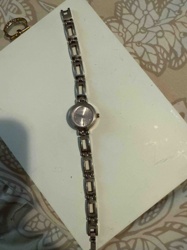 Women's Silver-Tone Bangle Style Watch