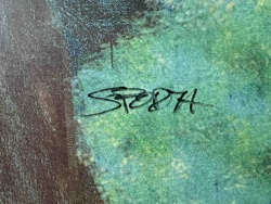 Artist's Signature on Canvas