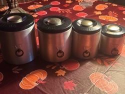 Vintage Mirro Aluminum Kitchen Canister Set