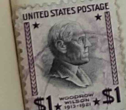 Woodrow Wilson $1 United States Postage Stamp