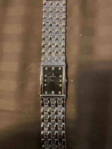 Bulova Men's Diamond Gallery Tank Watch