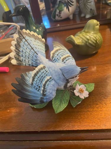 Lennox Blue Jay Bird Figurine