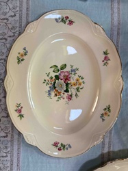 Homer Laughlin C 48 N 8 Platter in Georgian Eggshell 'Brittany' Pattern