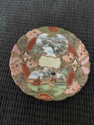 Japanese Decorative Enamel Plate / Coaster