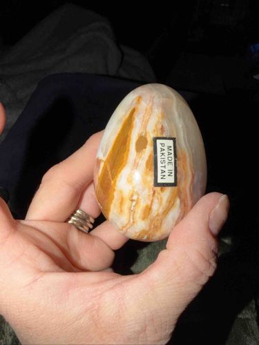 Banded Onyx Decorative Egg
