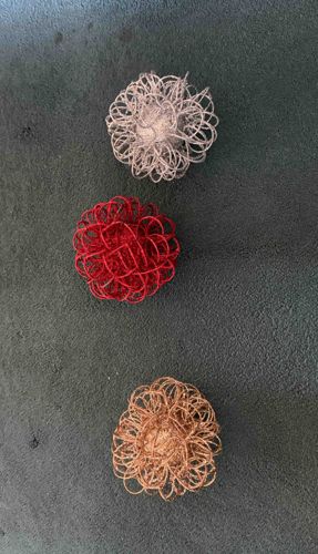 Tangle Wire Decorative Orbs (Set of 3)