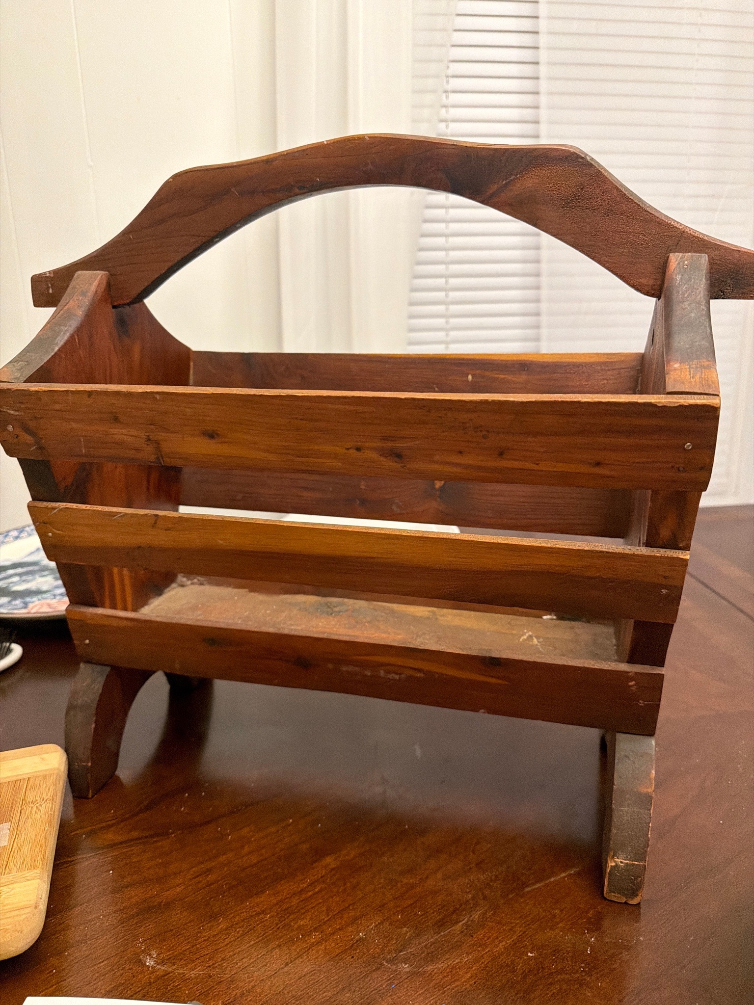 Submitted photo of Wooden magazine rack