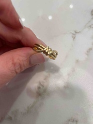 Gold Knot or Bow Ring