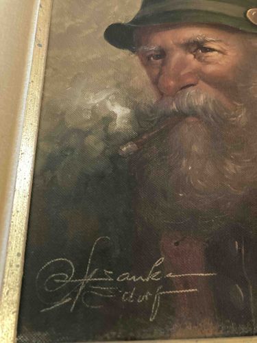 Tyrolean Mountain Man Portrait by Fritz Haubner