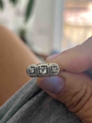 Vintage/Antique Platinum Three-Stone Diamond Ring