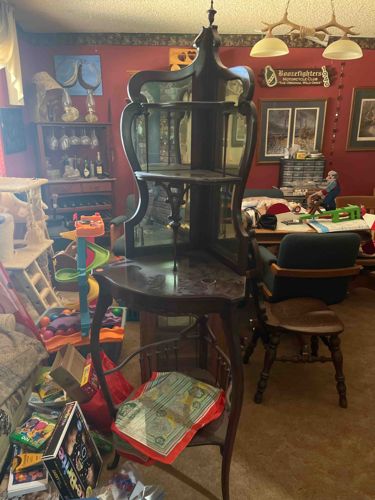 Victorian/Edwardian Corner Display Cabinet