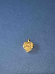 Engraved Gold Heart Locket