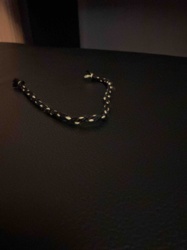 Handmade Black and Yellow Humikimo Bracelet