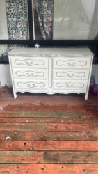 Refinished French Provincial Style Six-Drawer Dresser