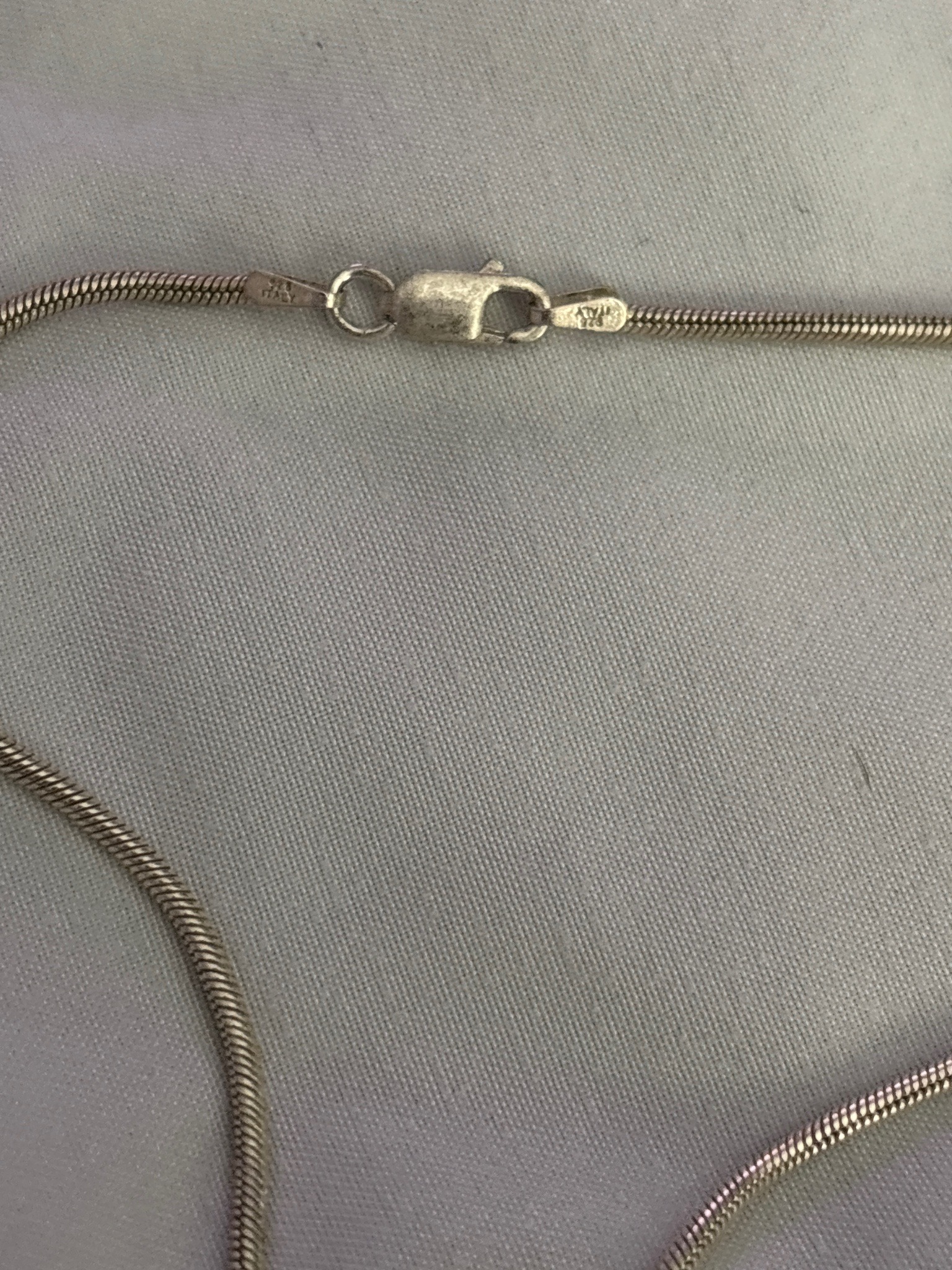 Submitted photo of Sterling silver snake chain necklace