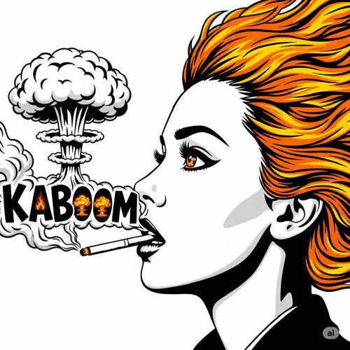 Pop Art "KABOOM" Woman Portrait