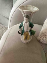 Figural Gentleman Spill Vase