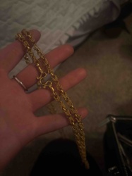 Gold-Colored Rope Chain Necklace/Bracelet