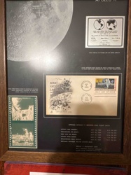 Framed Apollo 11 Commemorative Display