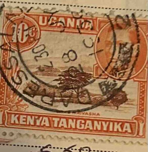 Kenya, Uganda, and Tanganyika 10 Cents Stamp