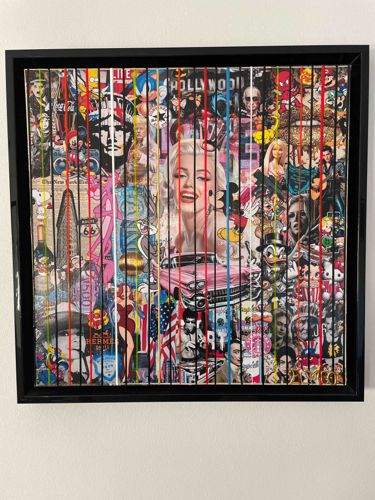 Pop Culture Kinetic Lenticular Mixed Media Artwork by Zavco
