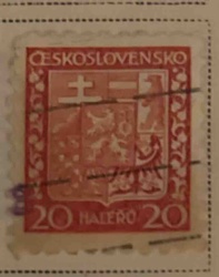 Czechoslovakian 20 Halero Postage Stamp