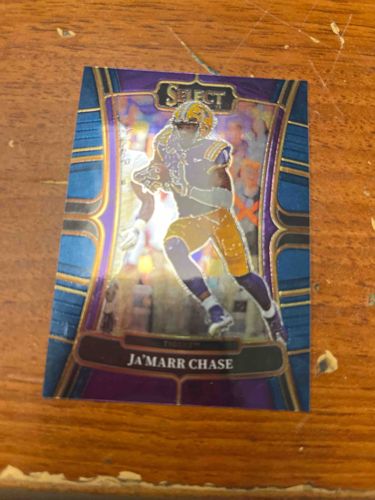 Ja'Marr Chase Panini Select Prizm Football Card