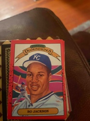 1990 Donruss Diamond Kings Bo Jackson Baseball Card (Error)