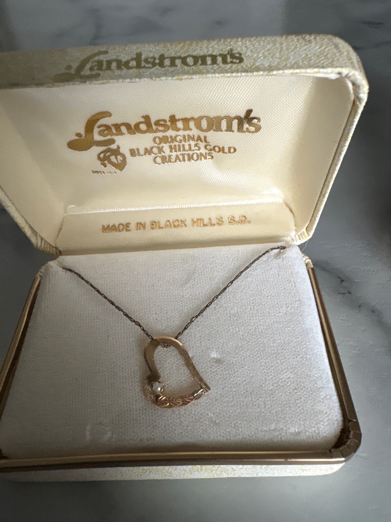 Submitted photo of Landstrom's Black Hills Gold necklace (not authenticated)
