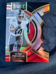 2023 Panini Select Clark Phillips III Falcons Football Card