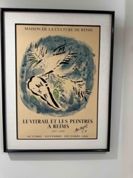 Marc Chagall 'Le Vitrail et les Peintres a Reims' Exhibition Poster