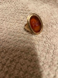 Carnelian Intaglio Signet Ring