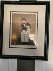 Pensive Butler/Waiter Art Print