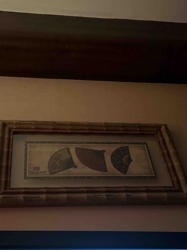 Framed Decorative Fan Print Collection