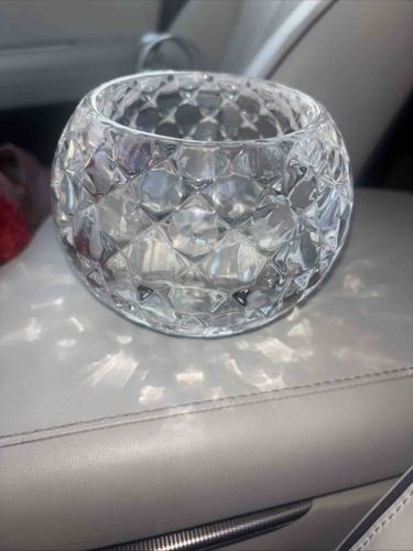 Faceted Glass Votive Candle Holder