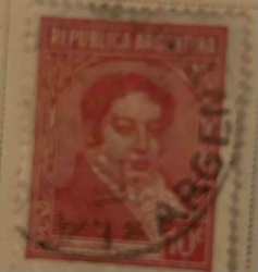Argentine Republic Postage Stamp (Manuel Belgrano)