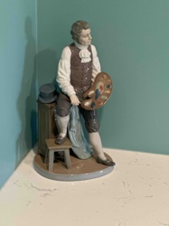 Porcelain Figure of an Eighteenth-Century Artist (Possibly Lladró 'The Painter')